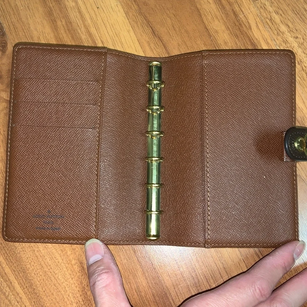 Authentic Louis Vuitton Small Ring Agenda Cover